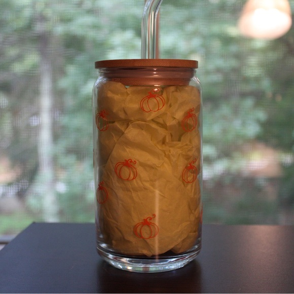 🎃 Good Morning Pumpkin Glass Cup - Picture 2 of 2